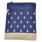 Preview: Handtasche Canvas Crossbag Anker blau